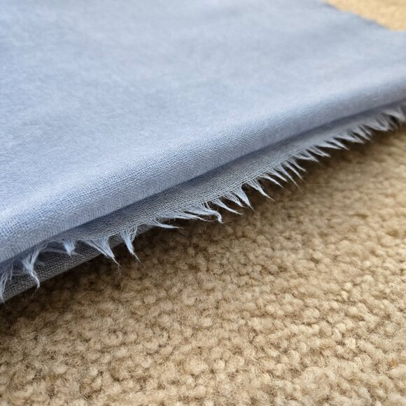 Large Lightweight Cashmere Scarf/Shawl/Wrap Blue - Picture 13 of 13